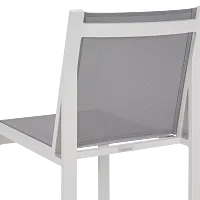 Linear2 White Aluminum Sling Chair