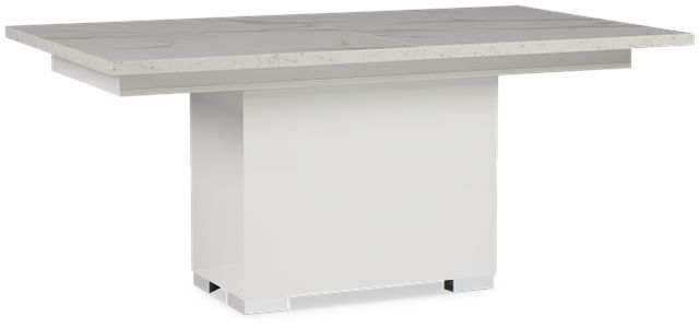 Modena White Rectangular Table