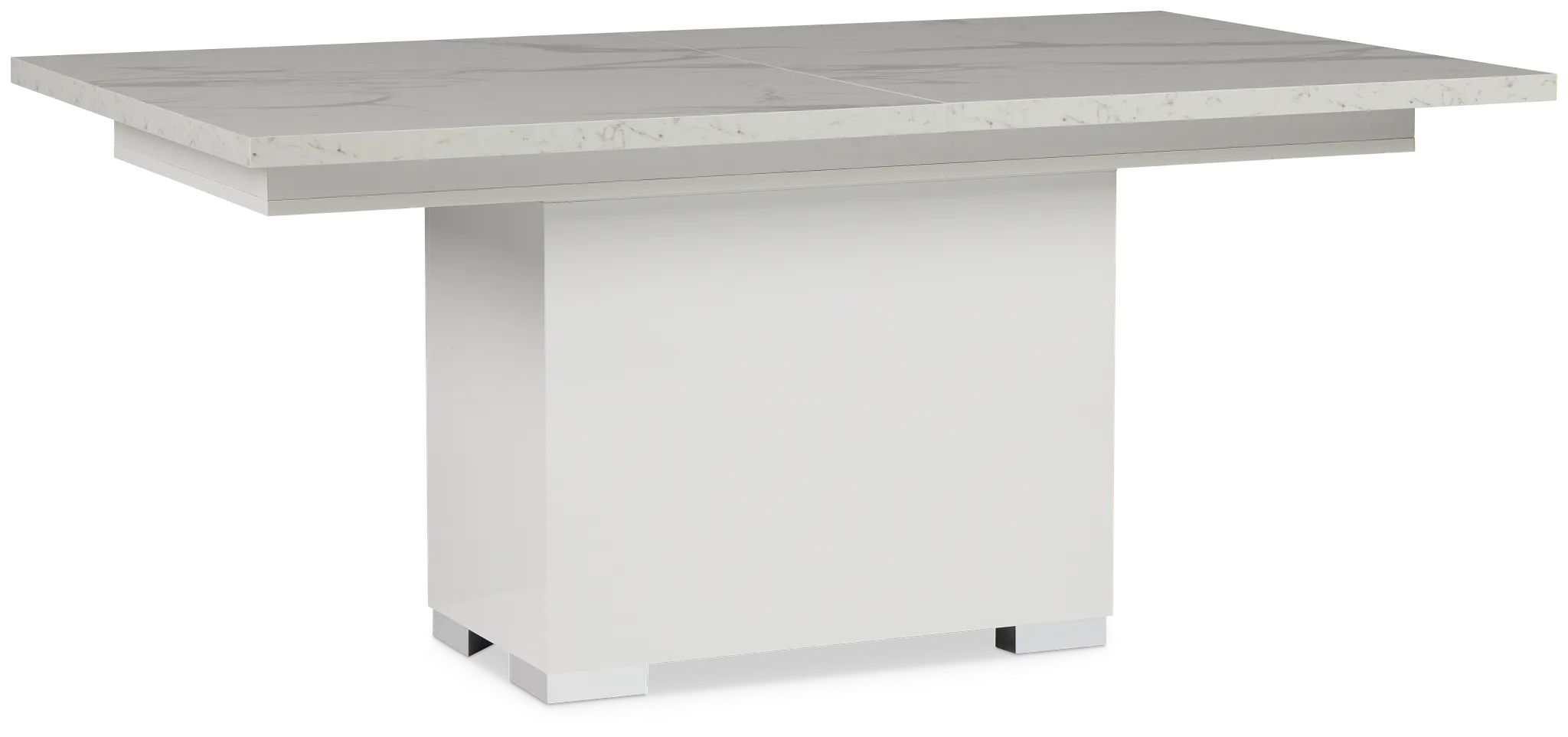 Modena White Rectangular Table