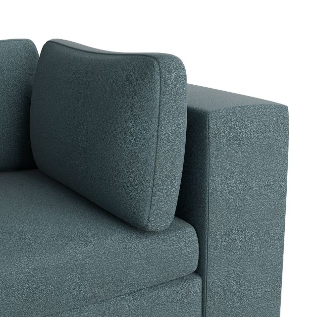 Destin Sutton Blue Fabric 5-piece Modular Sectional