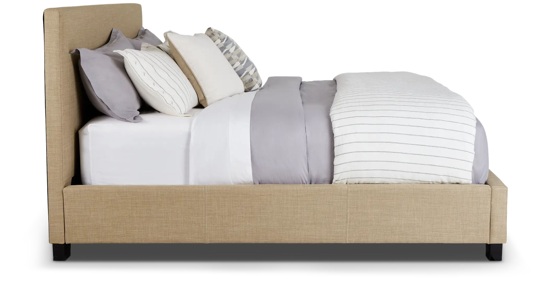 Madden Taupe Uph Platform Bed Madden Taupe Uph Platform Bed