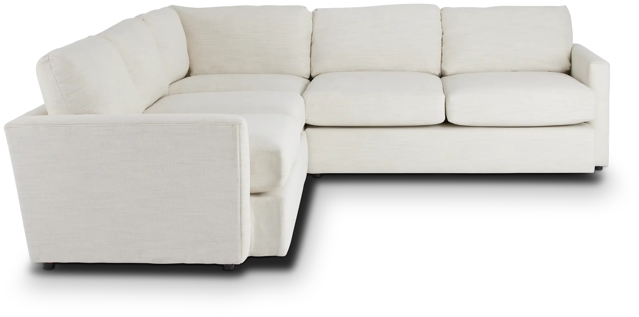 Noah Ivory Fabric Small Two-arm Sectional Noah Ivory Fabric Small Two-arm Sectional