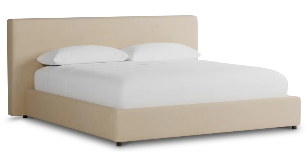 Grayton Peyton Beige 44" Upholstered Platform Bed Grayton Peyton Beige 44" Upholstered Platform Bed