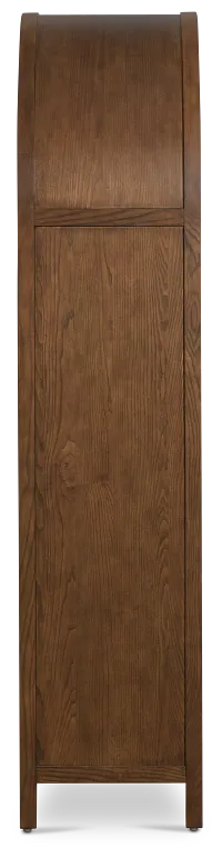 Pacific Mid Tone Arched Bookcase