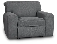 Callum Dark Gray Fabric Power Recliner