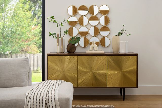 Rorie Gold Credenza