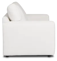Rhodes White Fabric Cooling Memory Foam Sleeper