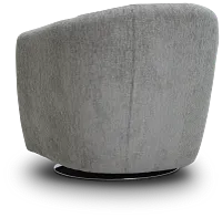 Blakely Gray Fabric Swivel Chair