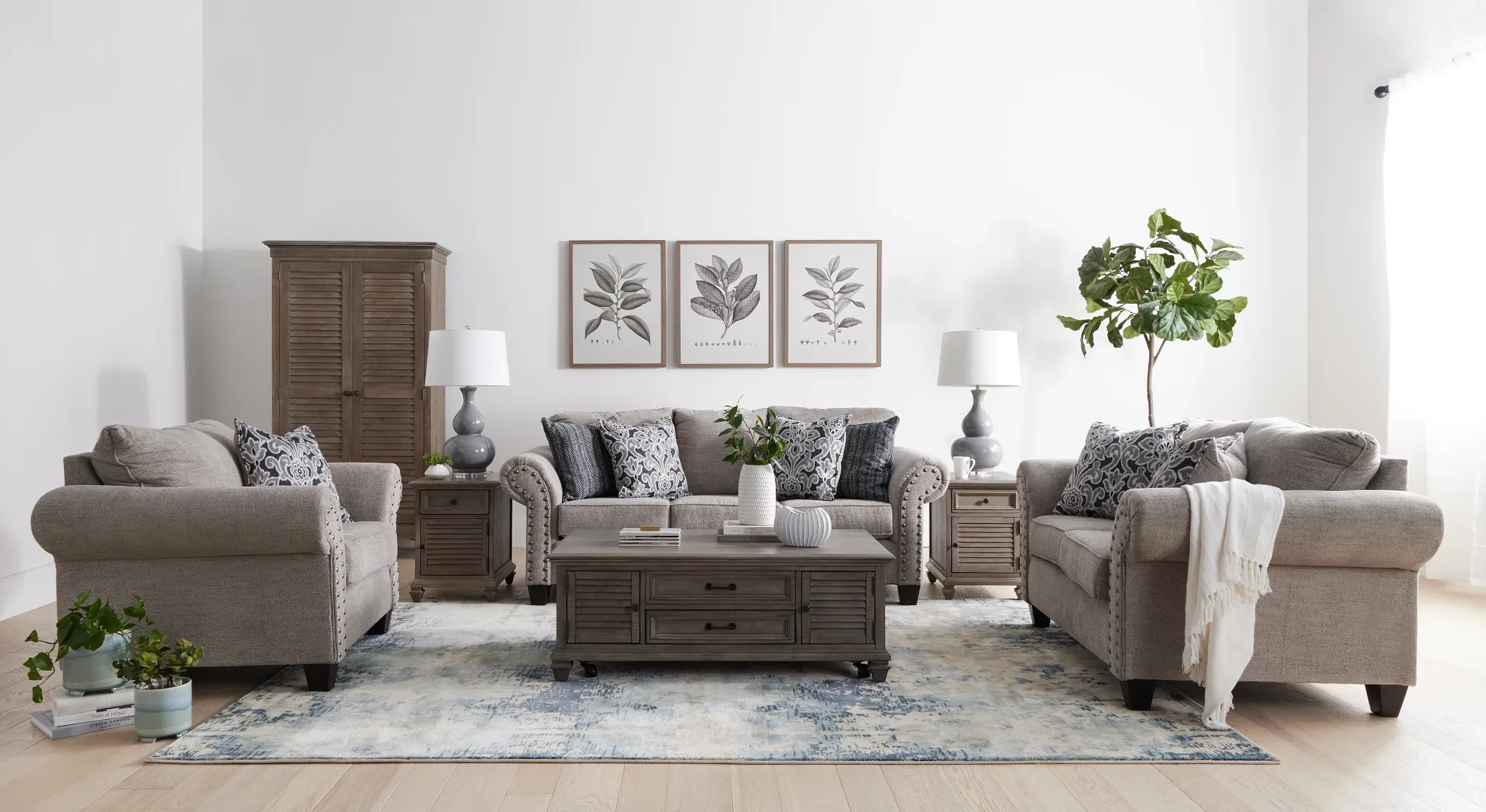 Sonoma Light Tone Chairside Table