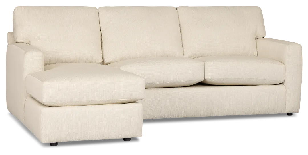 Rhodes Beige Fabric Left Chaise Sectional