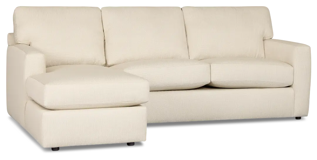 Rhodes Beige Fabric Left Chaise Sectional Rhodes Beige Fabric Left Chaise Sectional