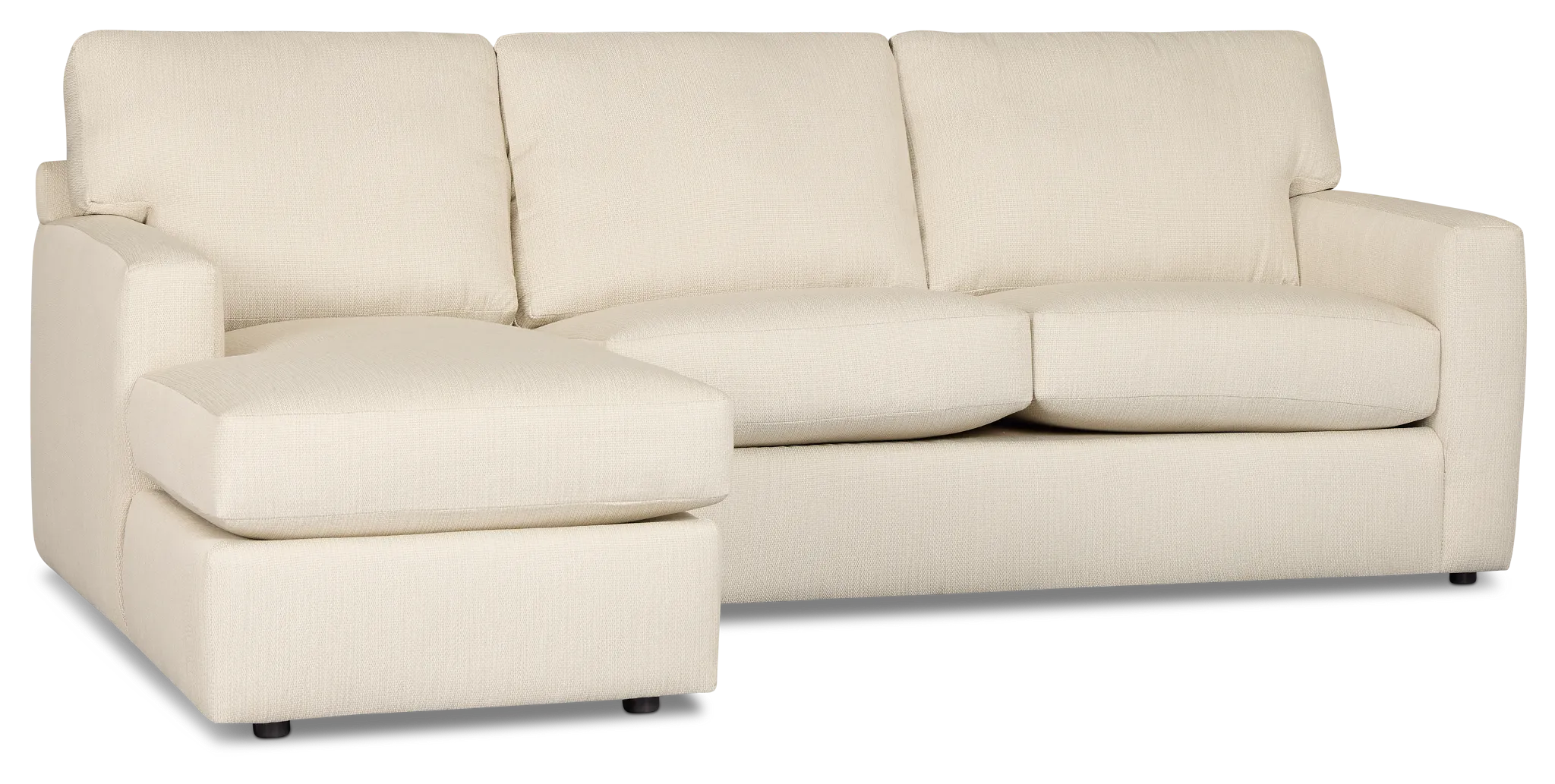 Rhodes Beige Fabric Left Chaise Sectional