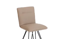 Demi Taupeswivel 24" Upholstered Barstool