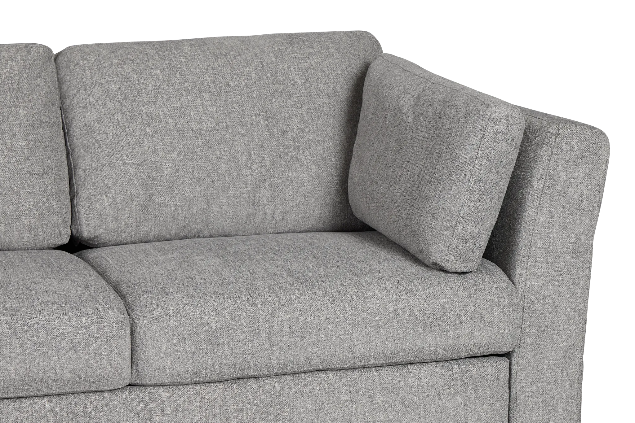 Amber Dark Gray Fabric Small Left Chaise Storage Sleeper Sectional