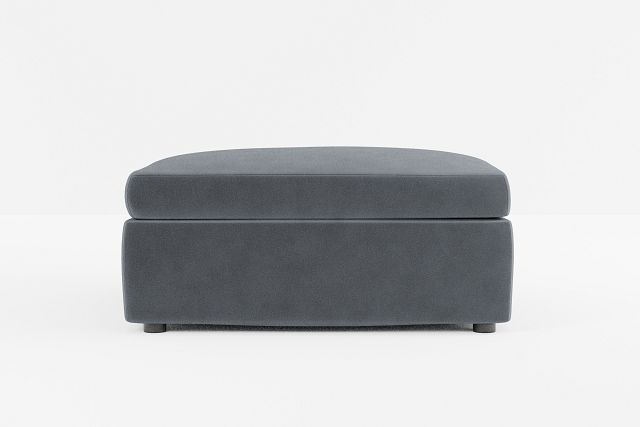 Destin Joya Gray Velvet Cocktail Ottoman