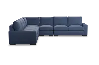 Edgewater Revenue Dark Blue Large Two-arm Sectional