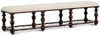 Savannah Dark Tone 83" Upholstered Dining Bench