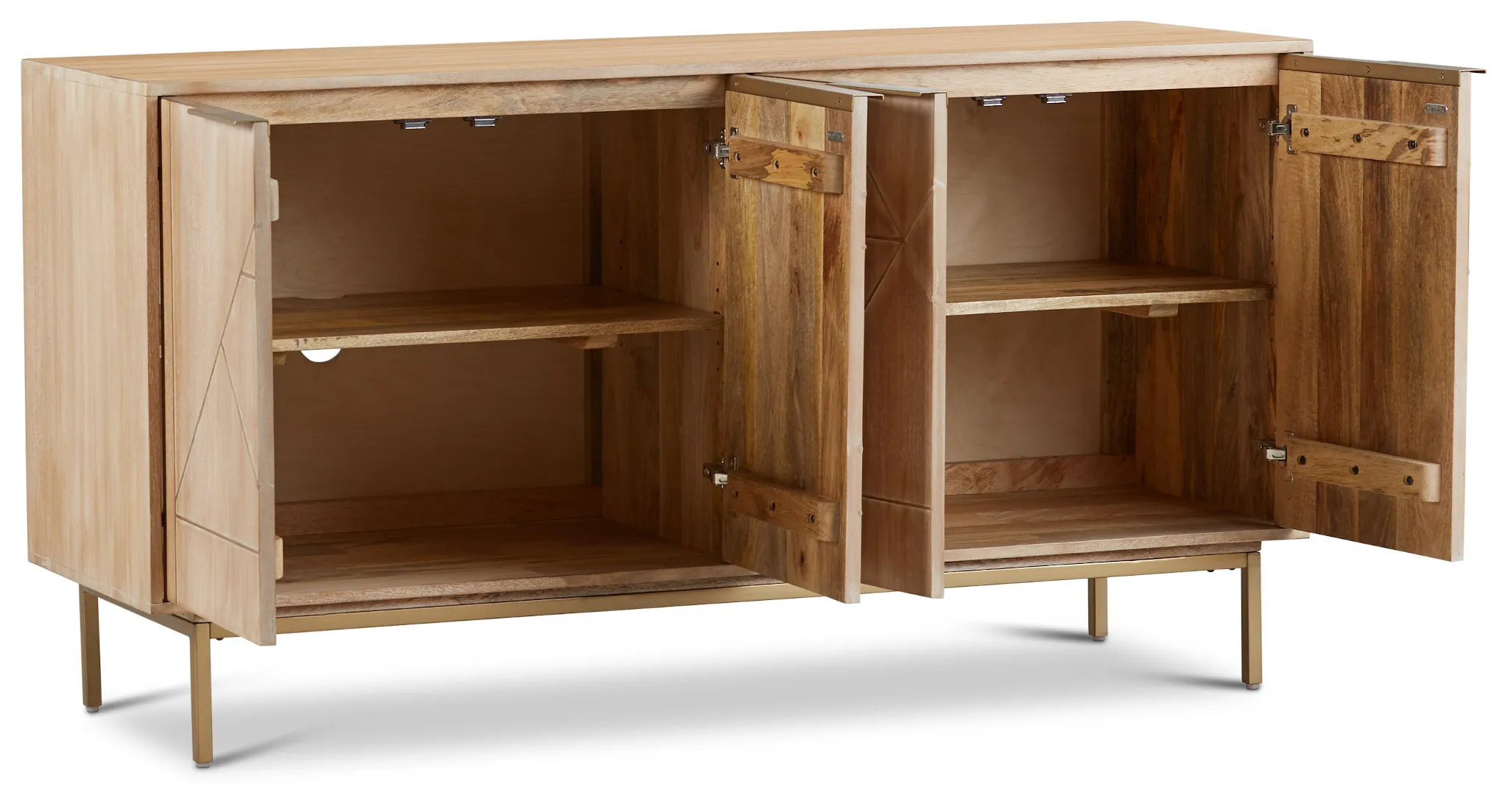 Valley Light Tone Four-door Cabinet