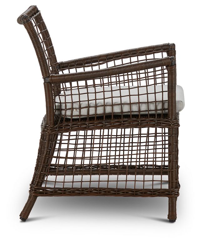Southport Gray Woven Arm Chair