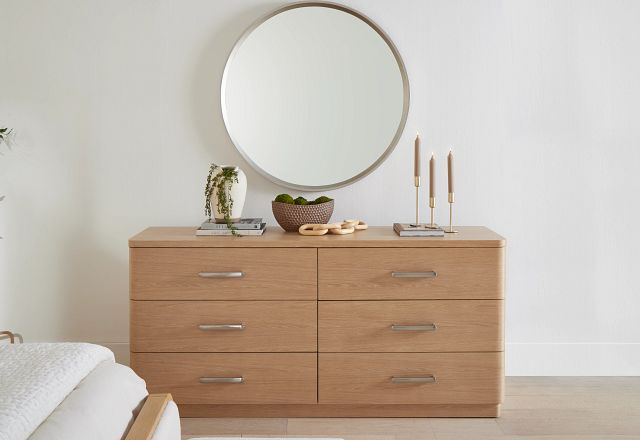 Malibu Light Tone Dresser & Mirror