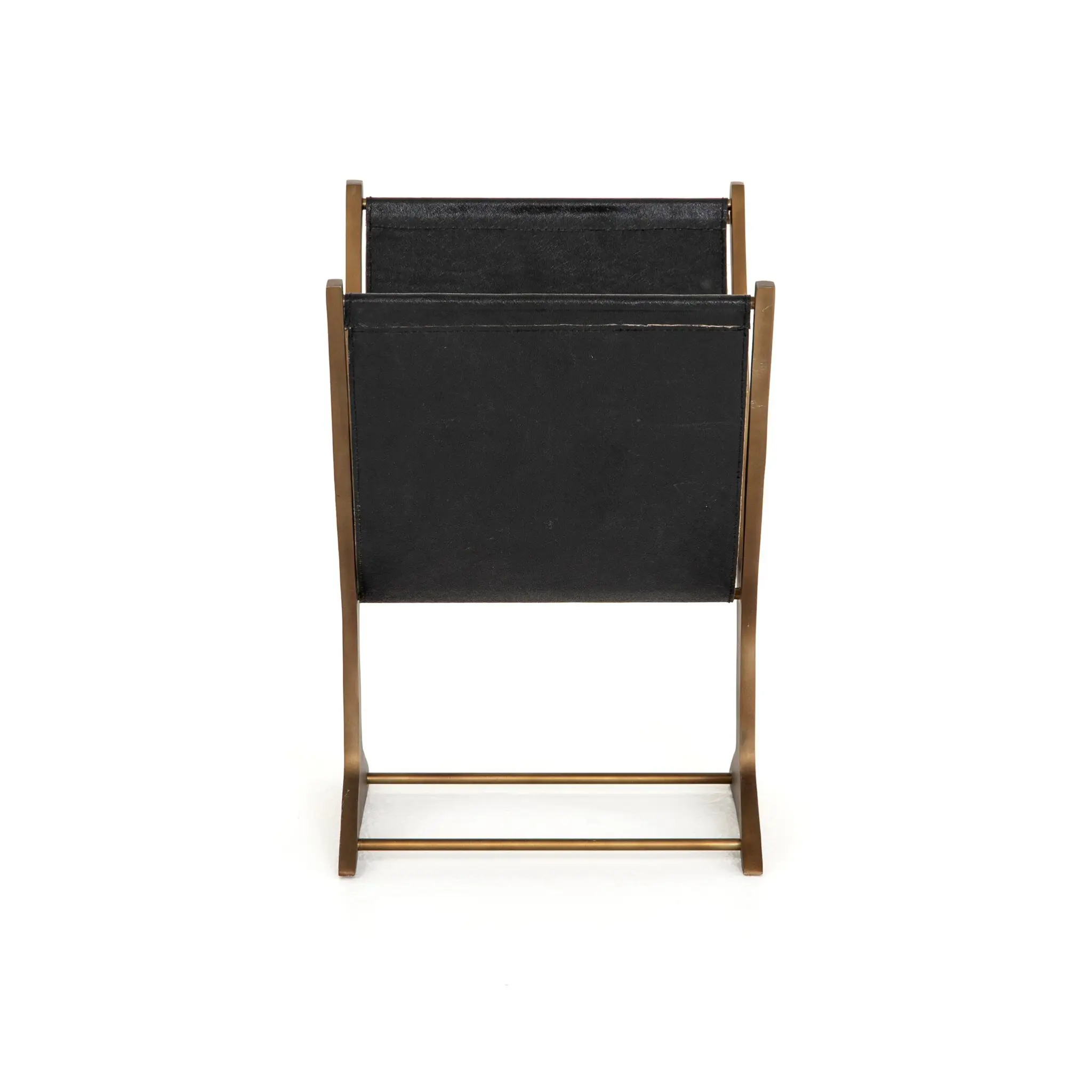 Four Hands Bani Brass Magazine Rack Four Hands Bani Brass Magazine Rack