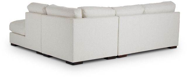Veronica White Down Right Bumper Sectional (6)