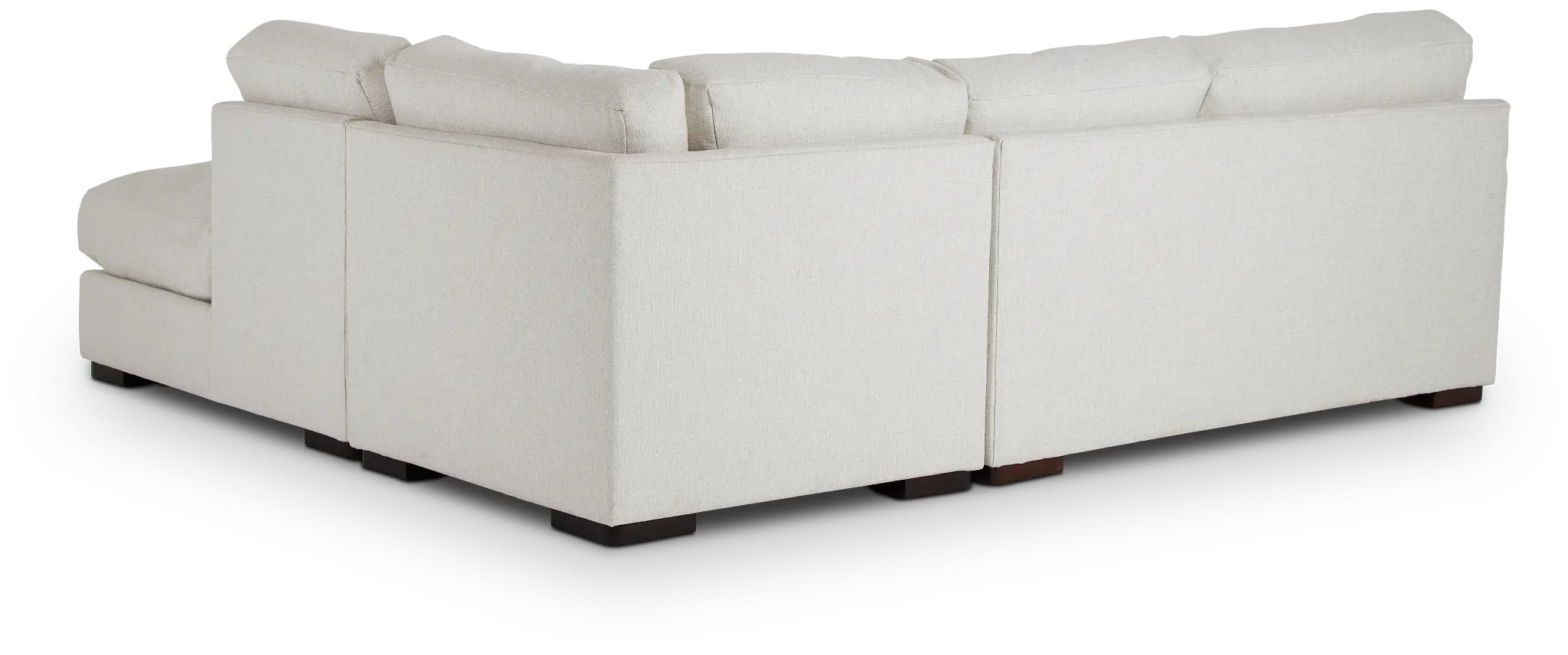Veronica White Down Right Bumper Sectional Veronica White Down Right Bumper Sectional