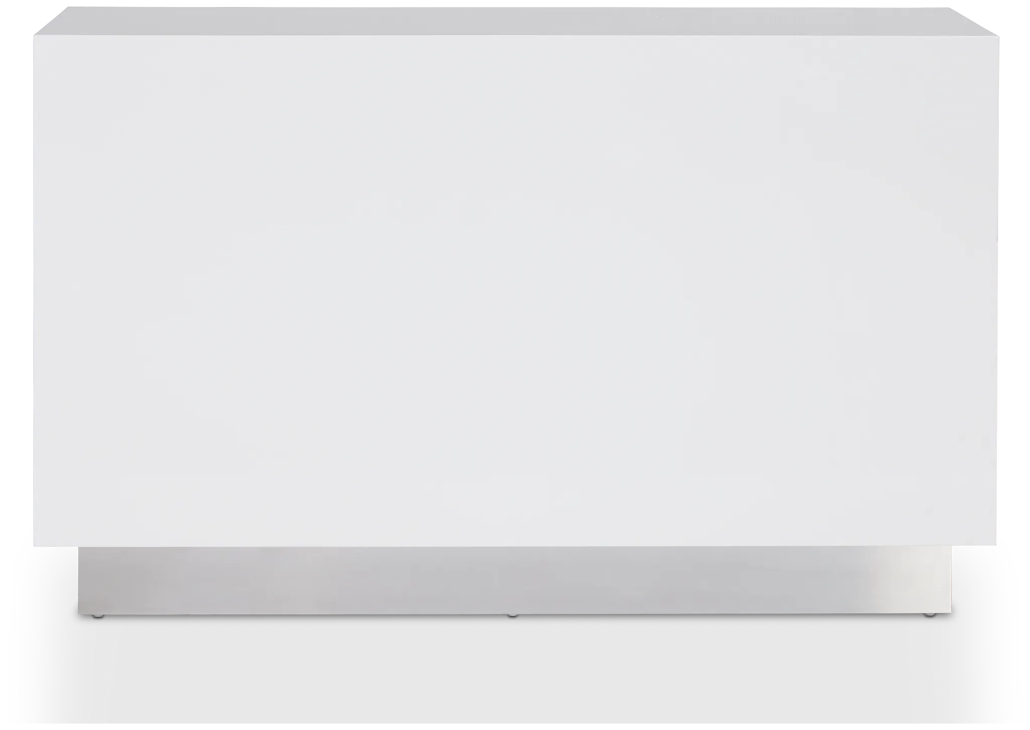 Camila White Rect Sofa Table