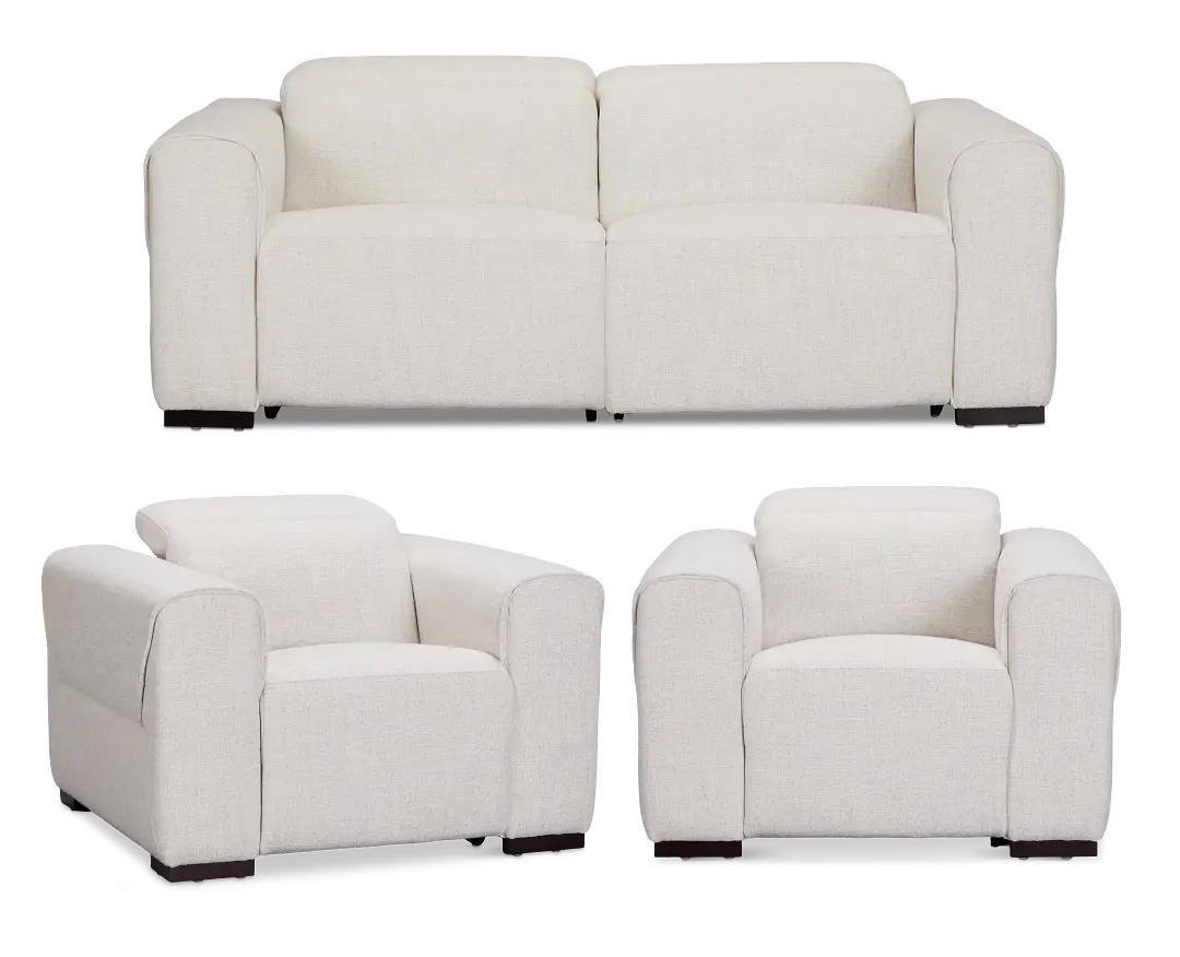 Ellis Light Beige Fabric Power Reclining Living Room Ellis Light Beige Fabric Power Reclining Living Room
