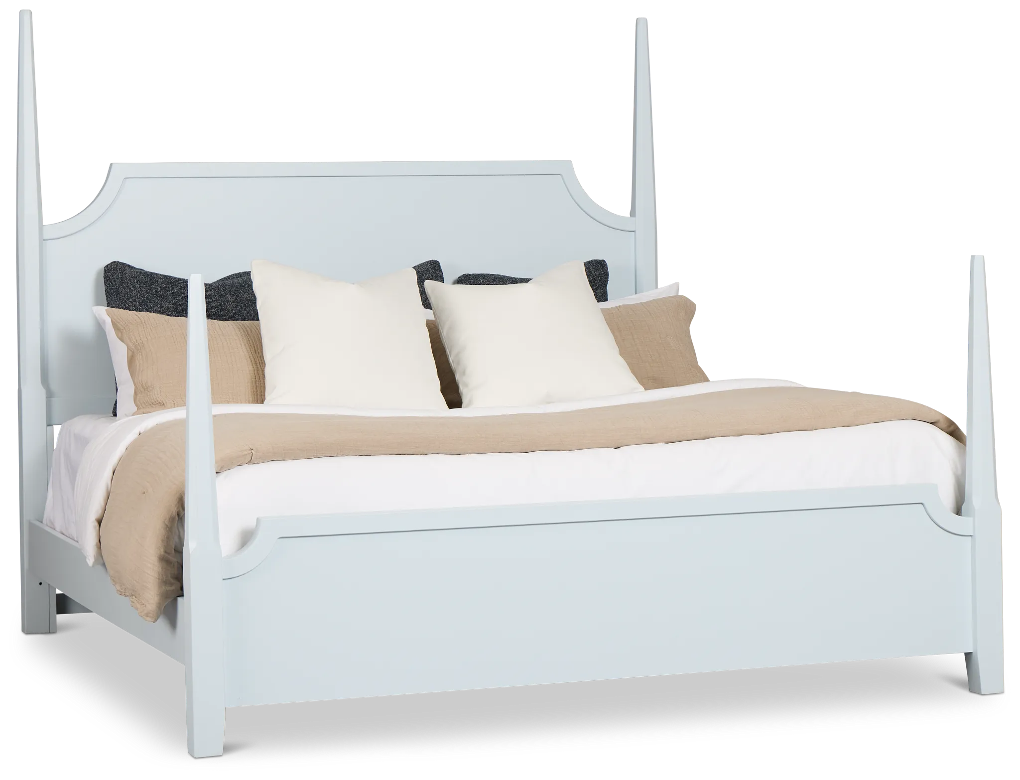 Carolina Light Blue Poster Bed