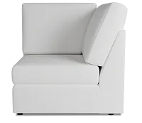 Citymod White Fabric Wedge