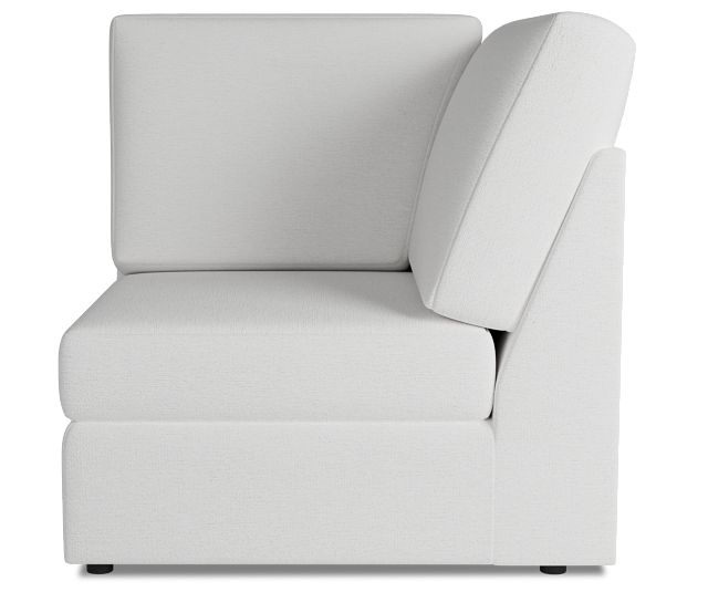 Citymod White Fabric Wedge