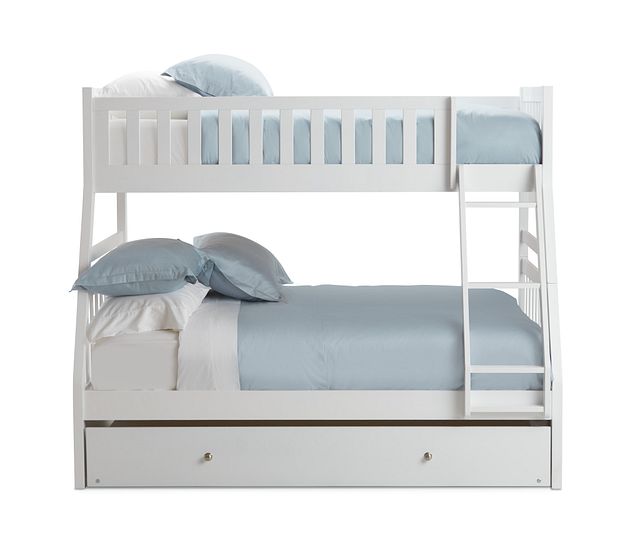Oakley White Trundle Bunk Bed