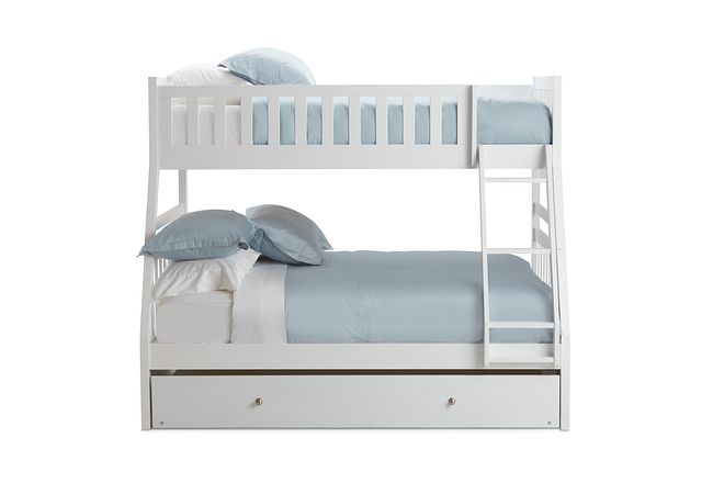 Oakley White Trundle Bunk Bed