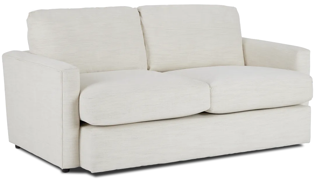 Noah Ivory Fabric Loveseat