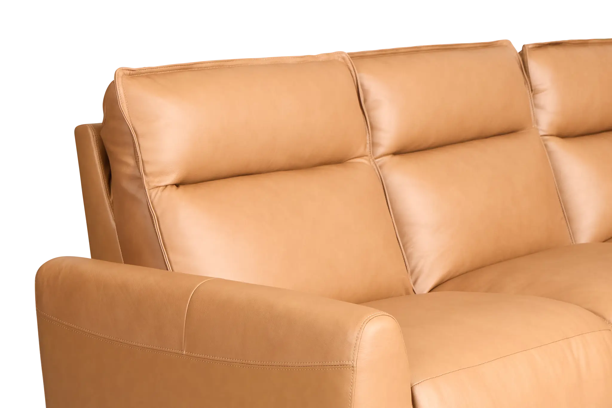 Edison Medium Brown Leather/Vinyl Medium Dual Power 2-arm Reclining Sectional Edison Medium Brown Leather/Vinyl Medium Dual Power 2-arm Reclining Sectional