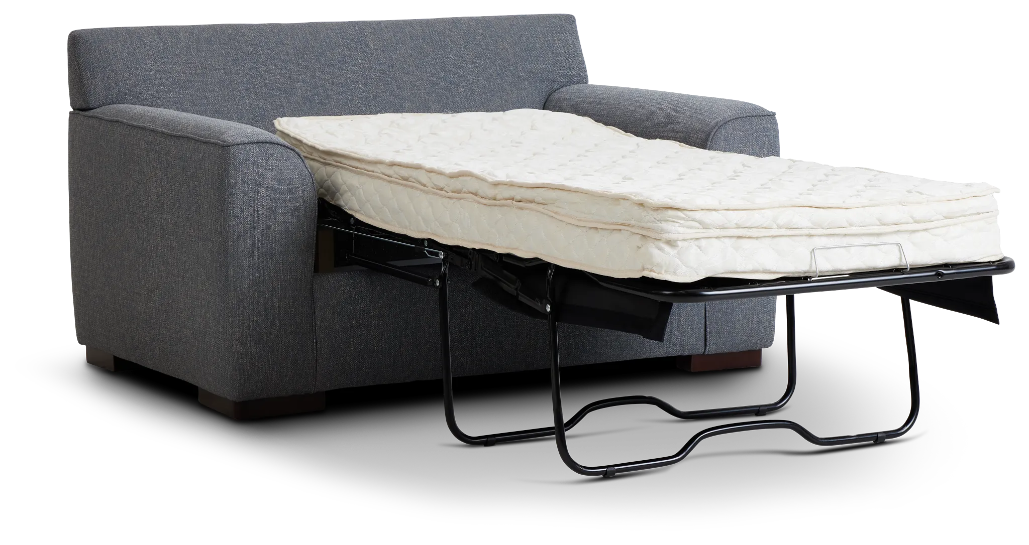 Austin Blue Fabric Innerspring Sleeper