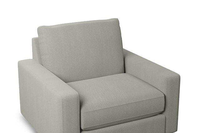 Edgewater Delray Pewter Swivel Chair