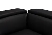 Lombardy Black Micro Small Two-arm Power Reclining Sectional