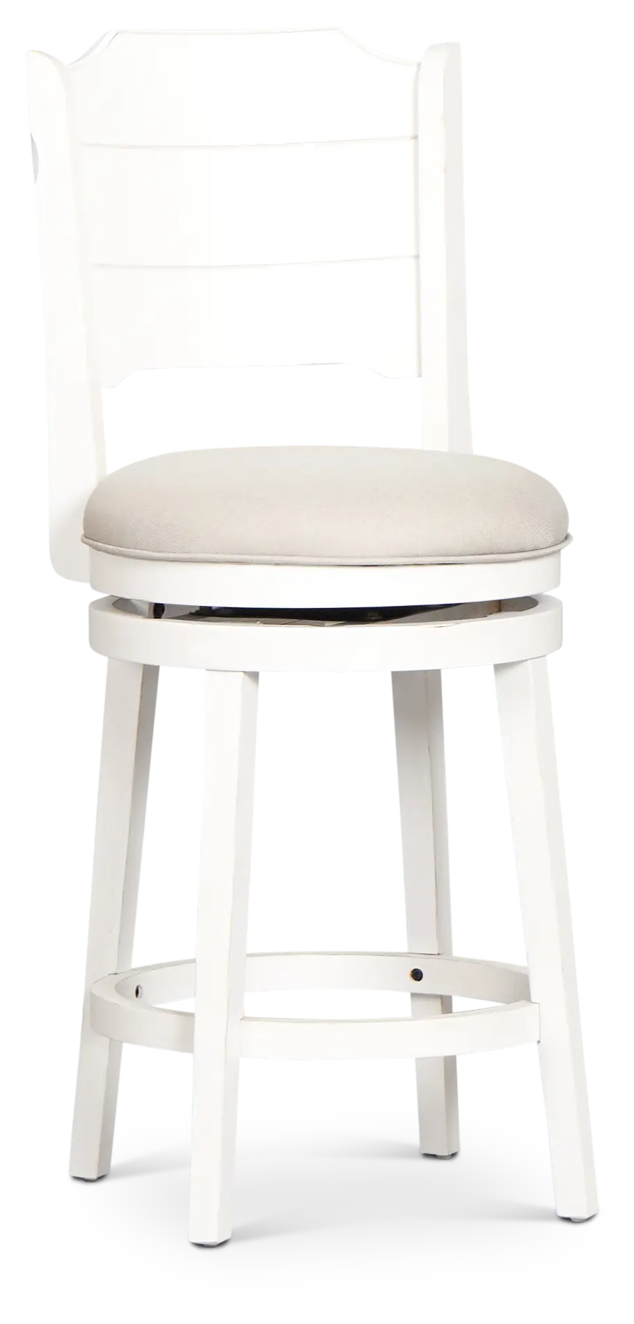 Sanibel Ivoryfabric 24" Upholstered Swivel Barstool Sanibel Ivoryfabric 24" Upholstered Swivel Barstool