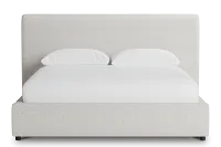 Grayton Gellar Beige 44" Upholstered Platform Bed