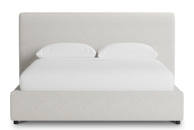 Grayton Gellar Beige 44" Upholstered Platform Bed