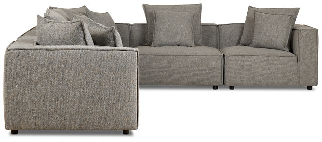 Tatum Gray Fabric 6-piece Modular Sectional