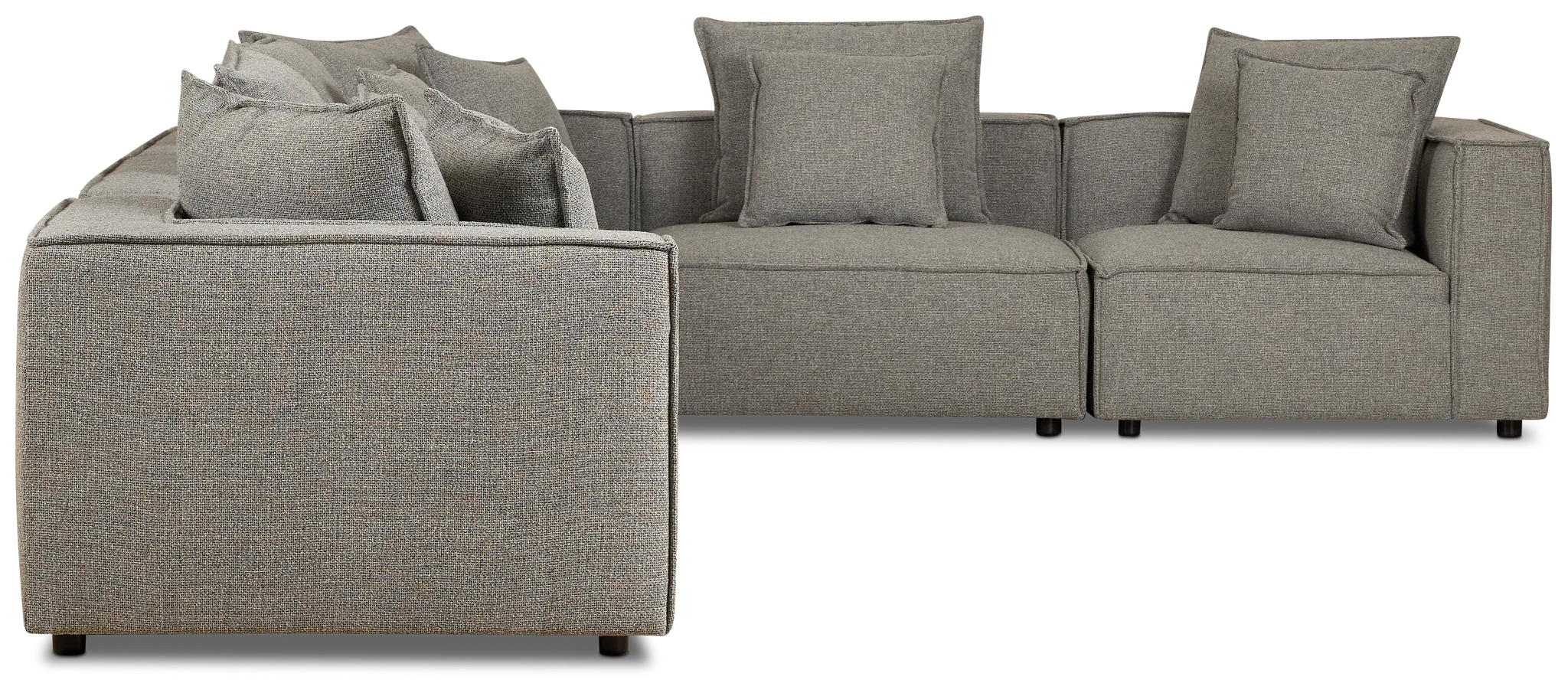 Tatum Gray Fabric 6-piece Modular Sectional