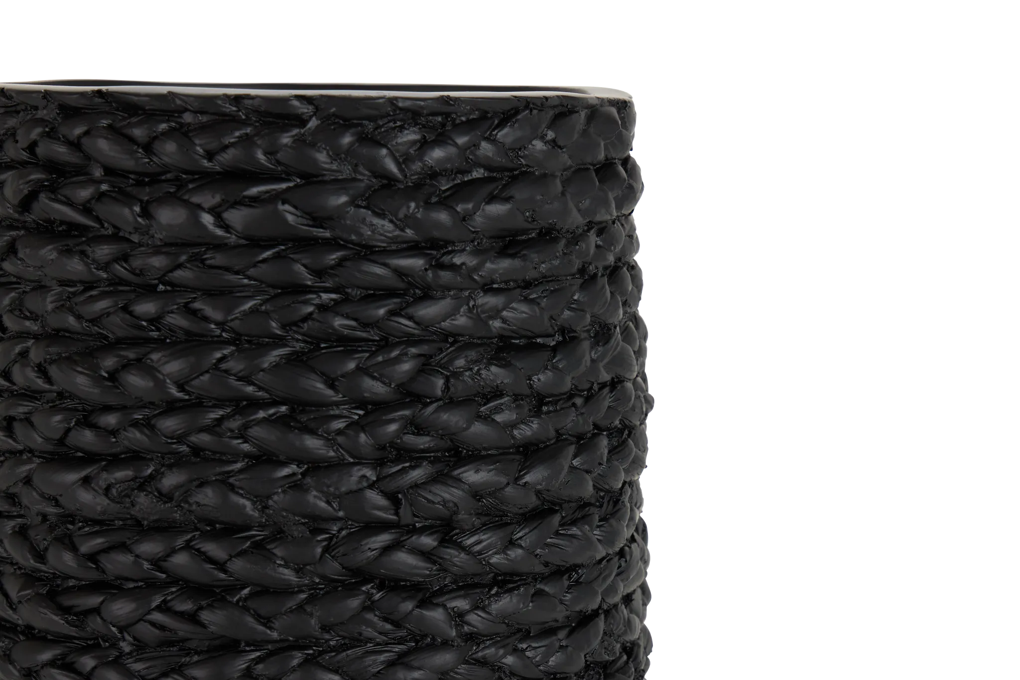 Toulon Black Short Vase