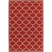 Melody Red Indoor/outdoor 8x10 Area Rug