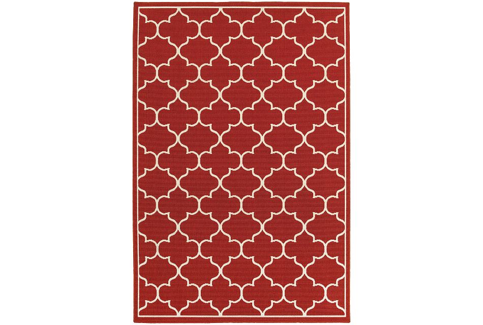 Melody Red Indoor/outdoor 8X10 Area Rug, 8X10 Area Rug (0)