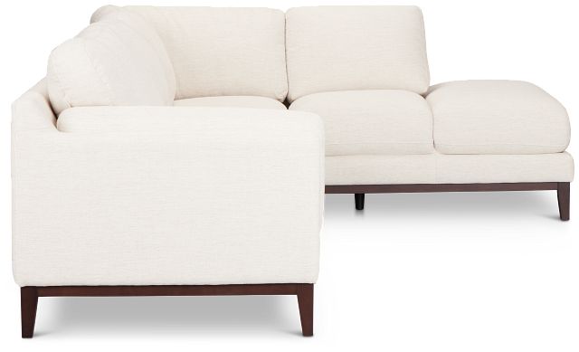 Wesley Light Beige Fabric Small Right Bumper Sectional