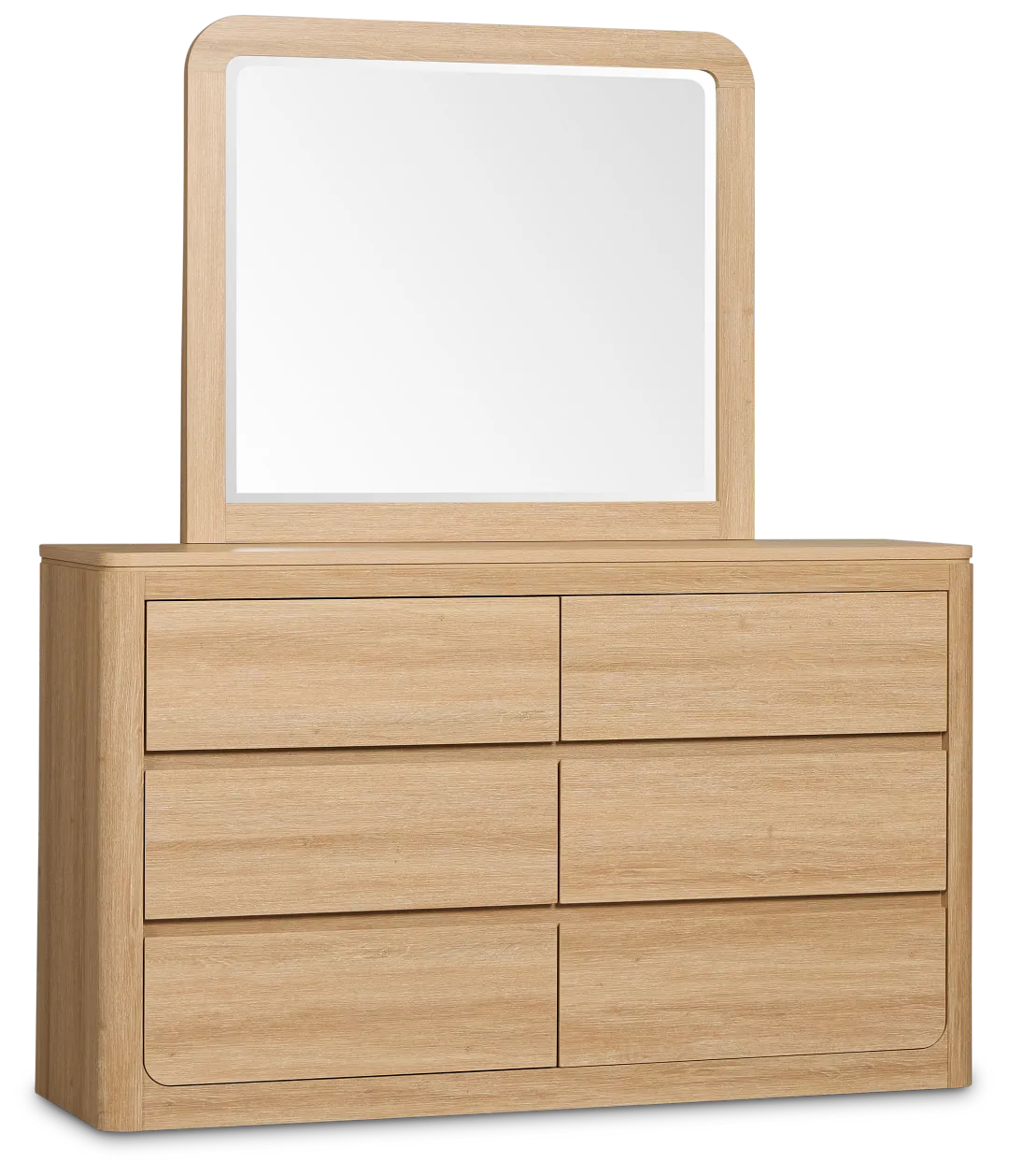 Emory Light Tone Dresser & Mirror