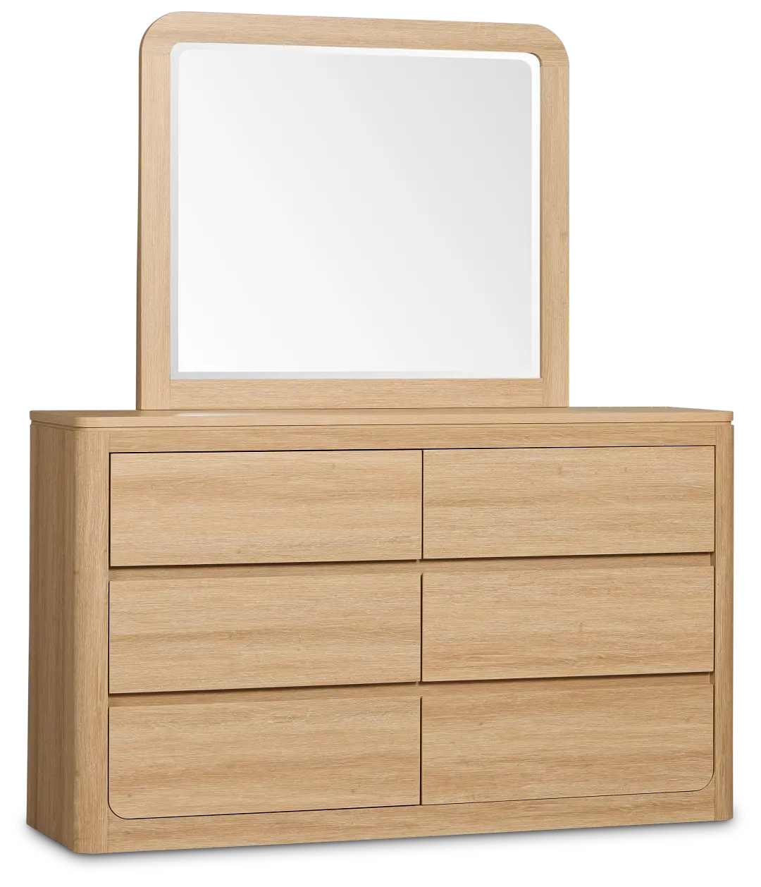 Emory Light Tone Dresser & Mirror Emory Light Tone Dresser & Mirror